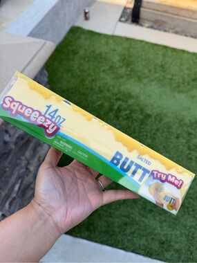 Sunny Days Squeezy JUMBO Viral Butter Shape Sensory Squishy Fidget Toy